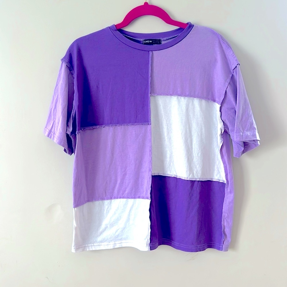 NWOT SHEIN COLOR BLOCK SHIRT